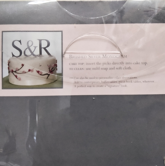 C Cake Topper Letter C Metal Gold Monogram Wedding - Picture 4 of 4